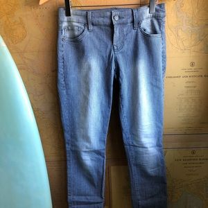 Level 99 stripey skinny jeans